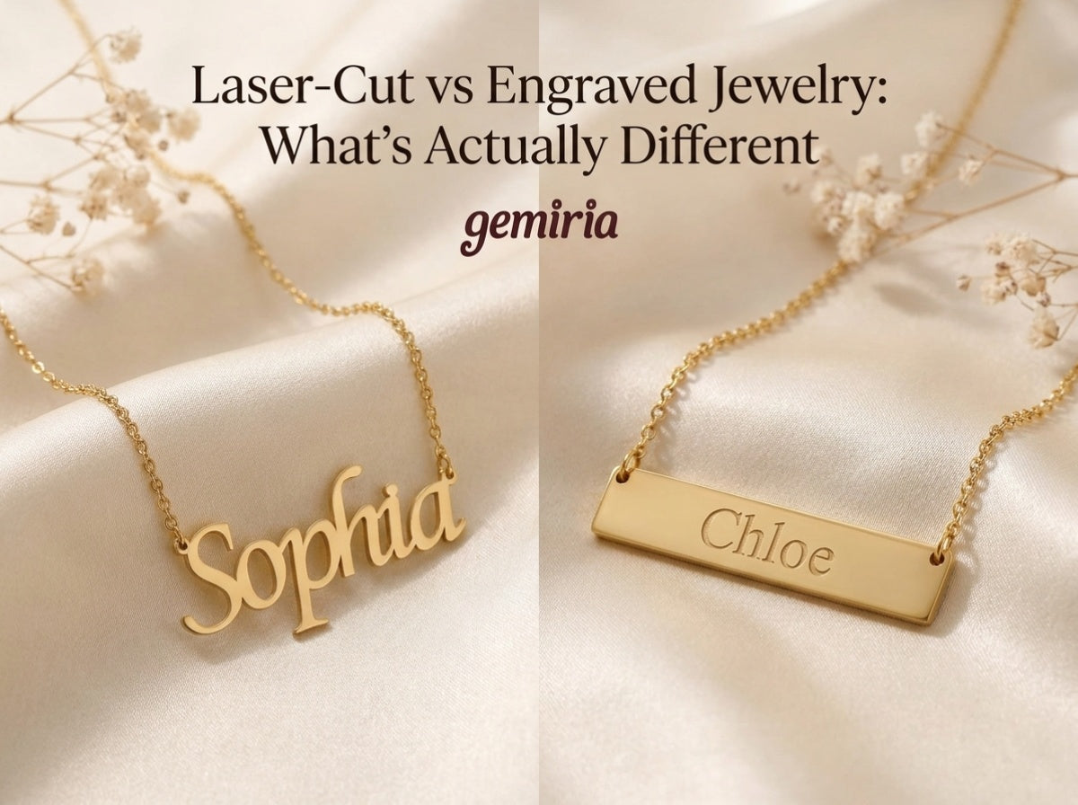 Laser-Cut vs Engraved Jewelry: What's Actually Different