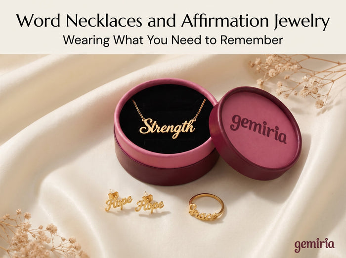 Word Necklaces and Affirmation Jewelry: Wearing What You Need to Remember