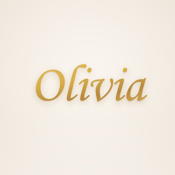 Custom Maid of Honor Name Drop Earrings in gold, rendered preview