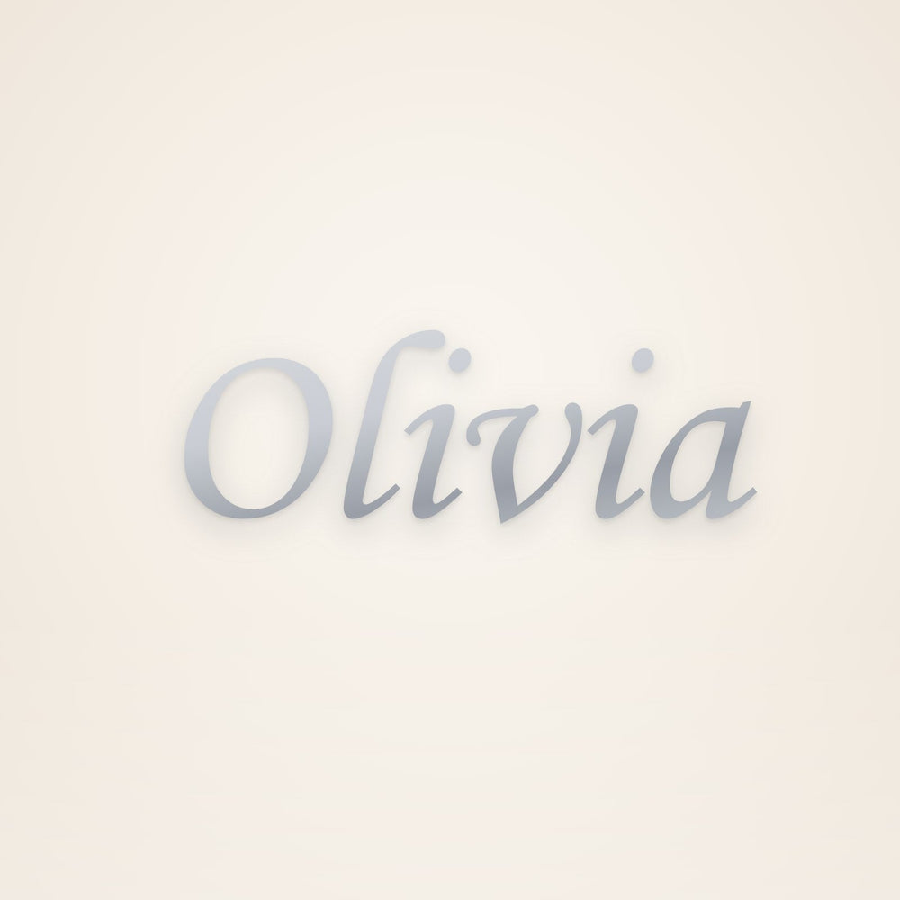 Custom Maid of Honor Name Necklace in silver, rendered preview